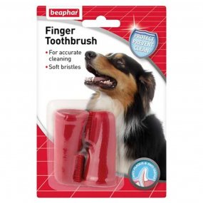 Beaphar fingertandborste för hund 2-pack